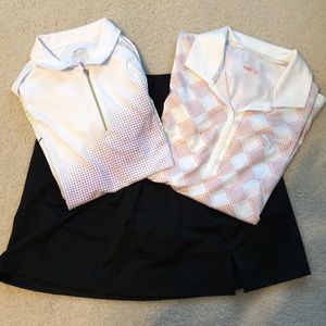 Golf Shirts and Skirt